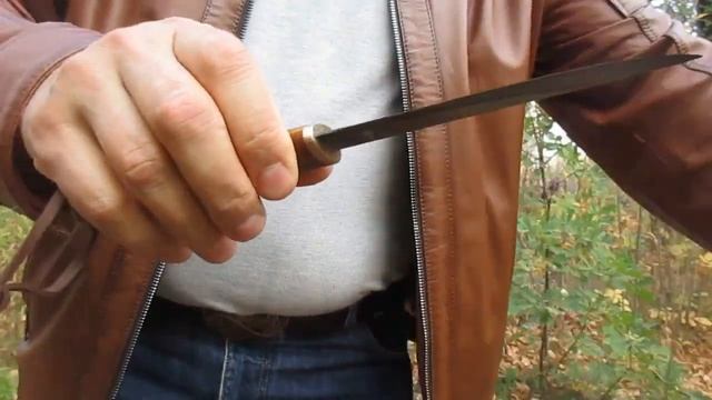 Самодельный нож из 9ХС/Homemade knife from 9XC смотреть онлайн