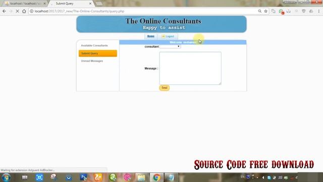 The Online Consultants System Project in PHP | MYSQLI | HTML | CSS - Source Code free Download смотреть онлайн