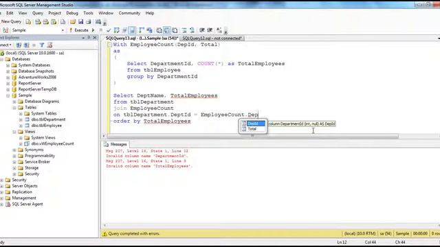 CTE in sql server Part 49 смотреть онлайн