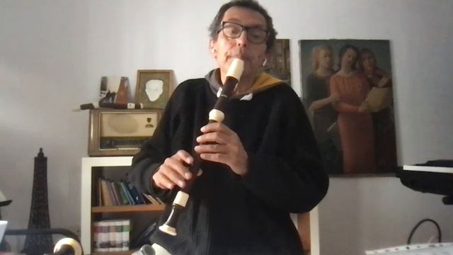 B Marcello, Sonata VI, Allegro, for alto recorder and bc (mtr 80, without ornaments смотреть онлайн