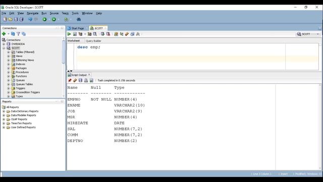 EMP TABLE INTRODUCTION IN SCOTT SCHEMA смотреть онлайн