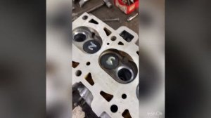 Установка латунных направляющих и новых клапанов калина 8кл.