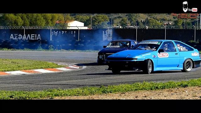 TOYOTA COROLLA AE86 DRIFTING XRISTOS ROUSOPOULOS-DRIFTCLUB DAY смотреть онлайн
