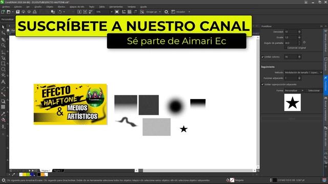 Efecto halftone ? medios artísticos en Corel Draw | Tutorial de corel draw 2021 смотреть онлайн