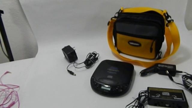 Portable Cd Player Vtg W Car Cassette Adapter, Charger, Power & Case For Sale Online смотреть онлайн