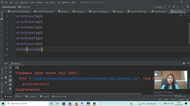 #25 Iterators In Python | In Hindi | By Divya Sisodiya смотреть онлайн
