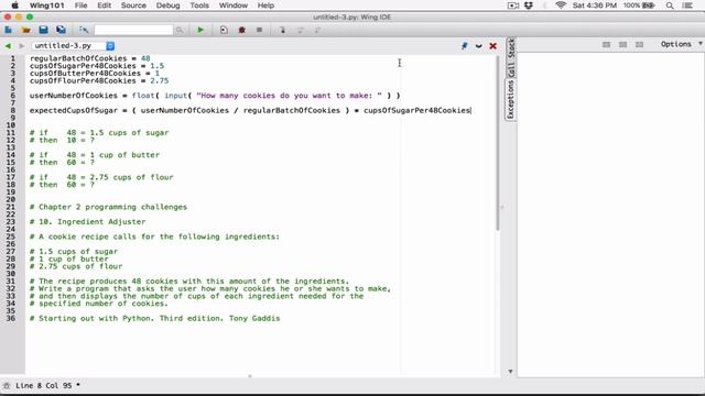 2.10. Ingredient Adjuster - Python смотреть онлайн