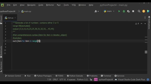 List Comprehensions to generate 3s and 5s within given Range | #python #programming #coding #telugu смотреть онлайн