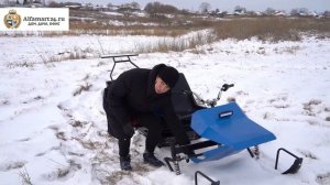 Обзор Мотобуксировщика Draxter M500 с лыжным модулем