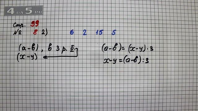 Страница 99 Задание 8 (Вариант 2) – Математика 3 класс Моро – Учебник Часть 1 смотреть онлайн