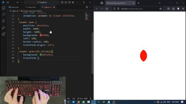 Creating a macOS Spinning Wait Cursor with HTML and CSS смотреть онлайн