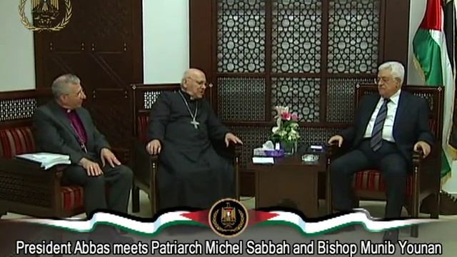 President Abbas meets Patriarch Michel Sabbah and Bishop Munib Younan смотреть онлайн