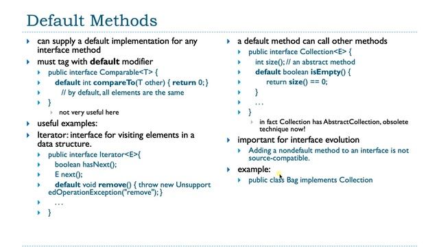 Properties & Features of Java Interfaces (INFO 404 chap 02 sec 1b) смотреть онлайн