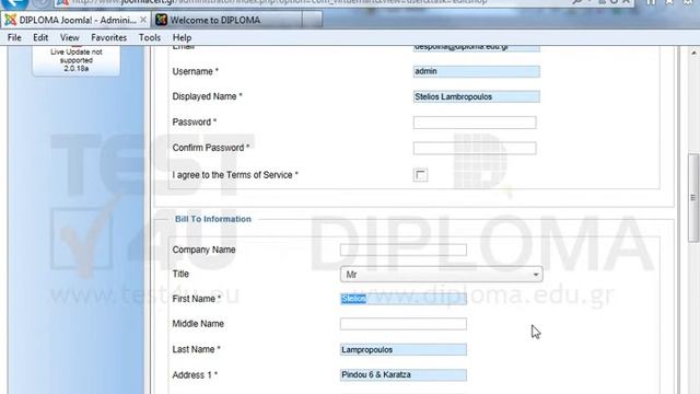 Change the information of the owner of the e-shop as mentioned below:
Name: Despoina
Surname:... смотреть онлайн