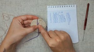 Вязание крючком для начинающих. Урок 6. Маркер начала ряда. Петля смещения (пс)