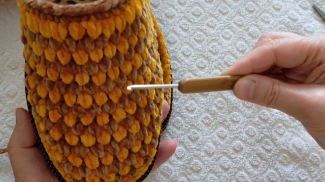 Тапочки вязаные КРЮЧКОМ смотреть онлайн