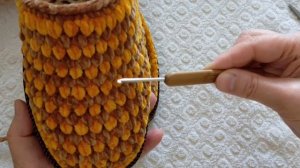 Тапочки вязаные КРЮЧКОМ