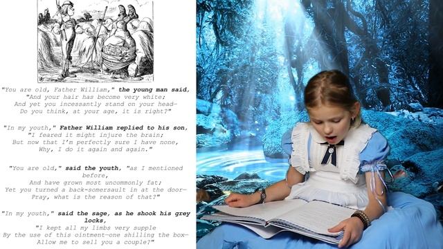 Read with Mira "You are old, Father William" by Lewis Carroll смотреть онлайн