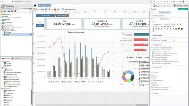 План-факт анализ на Cubisio: #5 Компоновка дашборда смотреть онлайн