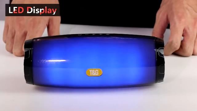 SOMRIO TG165 Caixa de Som Portátil Bluetooth com LED смотреть онлайн