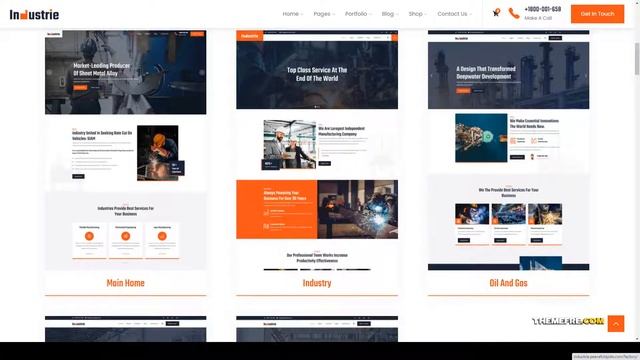 Industrie - Industry WordPress Theme construction theme industrial Kogawa смотреть онлайн