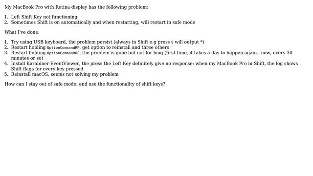 Apple: MacBook Pro Shift key problem смотреть онлайн