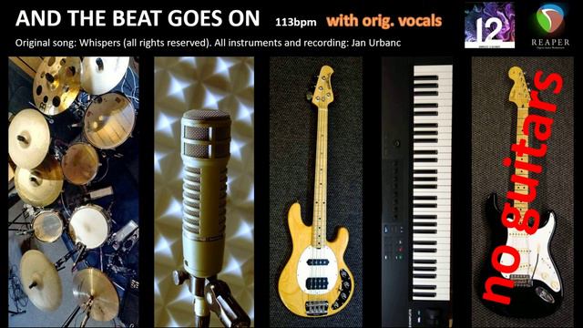 NO GUITAR - And the beat goes on (Whispers) cover + orig. vocals, MINUS GUITAR, WITHOUT LESS GUITA смотреть онлайн