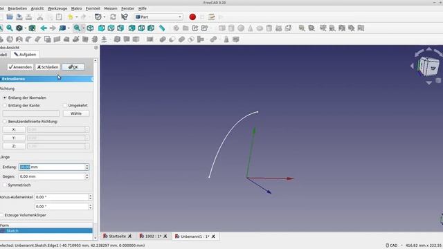 #freecad #bspline #extrude #offset #part #scetcher #anleitung #tutorial смотреть онлайн