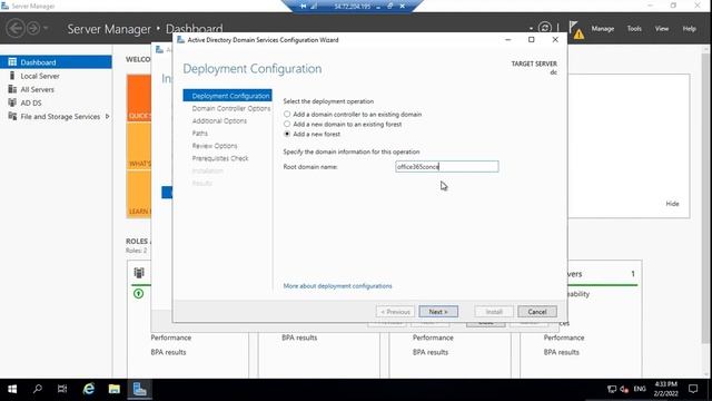 Install Active Directory Domain Controller on Windows Server 2019: Windows Server 2019 Configuratio смотреть онлайн