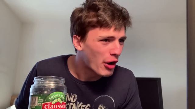Watching 1 Man 1 Jar While Eating Pickles