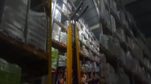 12 метровый ШТАБЕЛЁР. Работа высотного штабелёра на складах.