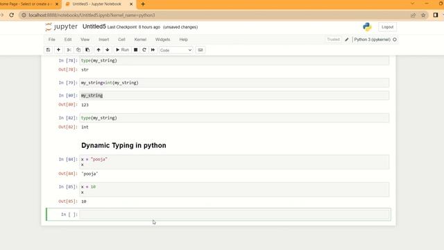 Dynamic typing in Python смотреть онлайн