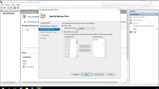34. How to Schedule Automatic Backup in Windows Server 2016 смотреть онлайн
