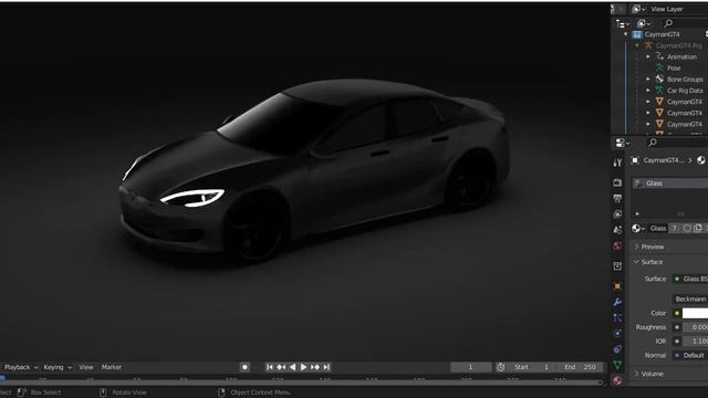 Tesla Model S in High Quality | Free Addons Blender смотреть онлайн