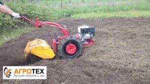 Работа фрезой почвенной ФНМ-1 для мотоблока МТЗ