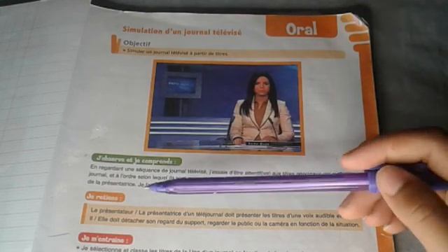 Page 19 , simulation d'un journal télévisé , le français au collège 2 ème année du collège смотреть онлайн