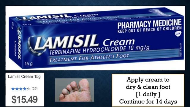 Lamisil cream 1D, for 14 days, tinea, fungus, terbinafine, athelets foot, OTC, Roze pharm смотреть онлайн