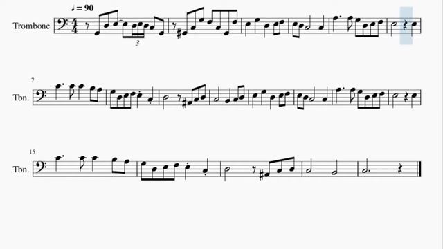 Trombone Sheet Music: How to play Town (Final Fantasy) by Nobuo Uematsu смотреть онлайн