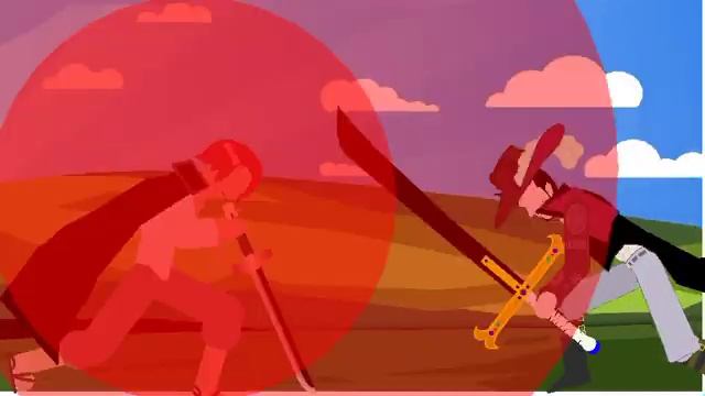 Shanks vs Mihawk(stick nodes) смотреть онлайн