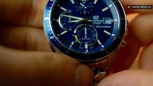 Обзор Casio Edifice EFS-S510D-2A. Японские мужские наручные часы с хронографом.