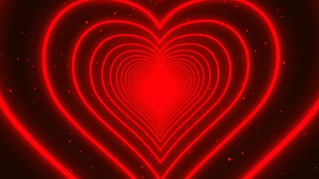 Neon Heart Tunnel Background❤️Red Heart Tunnel - Heart Background - Tunel De Corazones