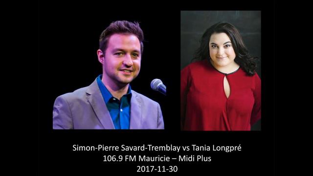 Simon-Pierre Savard-Tremblay vs Tania Longpré - 106.9 Mauricie смотреть онлайн