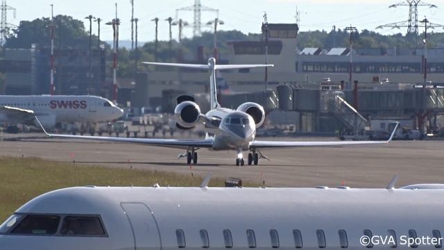 [FullHD] First Gulfstream G500 At Geneva !!! N505GD Gulfstream G500 Landing & Takeoff At GVA/LSGG