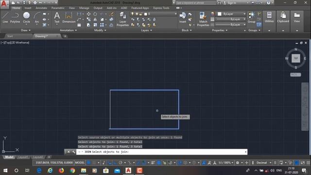 AUTOCAD LECTURE 23 - JOIN COMMAND смотреть онлайн