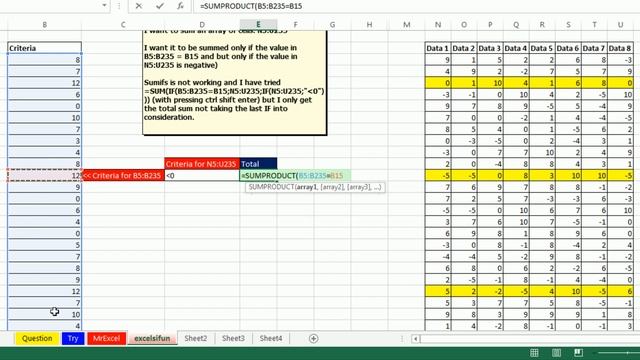 Mr Excel & excelisfun Trick 160: Adding With Criteria From Ranges With Different Dimensions смотреть онлайн