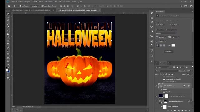 CRIANDO FLYER DE HALLOWEEN NO PHOTOSHOP смотреть онлайн