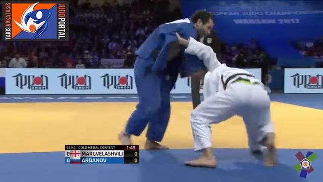 European Judo Team Championships Warsaw 2017 Final -66kg MARGVELASHVILI (GEO) vs. ARDANOV (RUS) смотреть онлайн