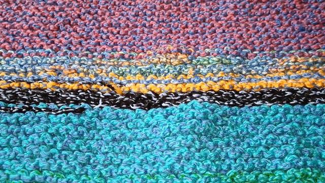 Коврик спицами из остатков пряжи смотреть онлайн