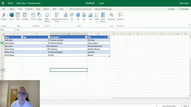 Excel Online (Business) Actions: Delete A Row смотреть онлайн