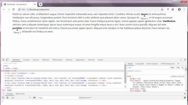 Kurs Bootstrap komponenty - modyfikacja wyglądu tooltip смотреть онлайн